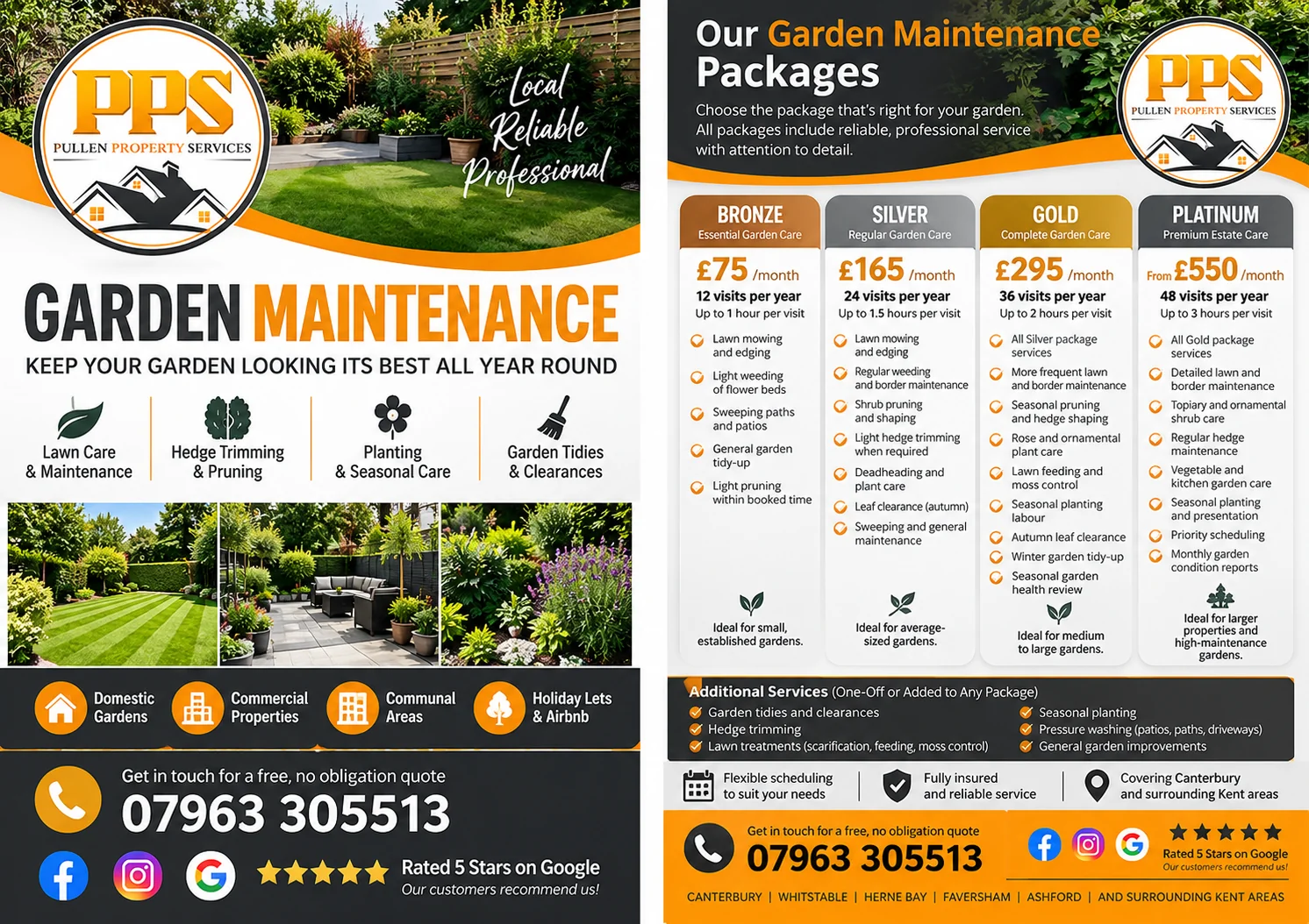 Garden maintenance services and packages